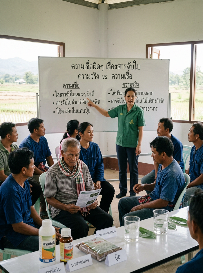 5 ความเชื่อผิดเรื่องสารจับใบที่เกษตรกรควรรู้